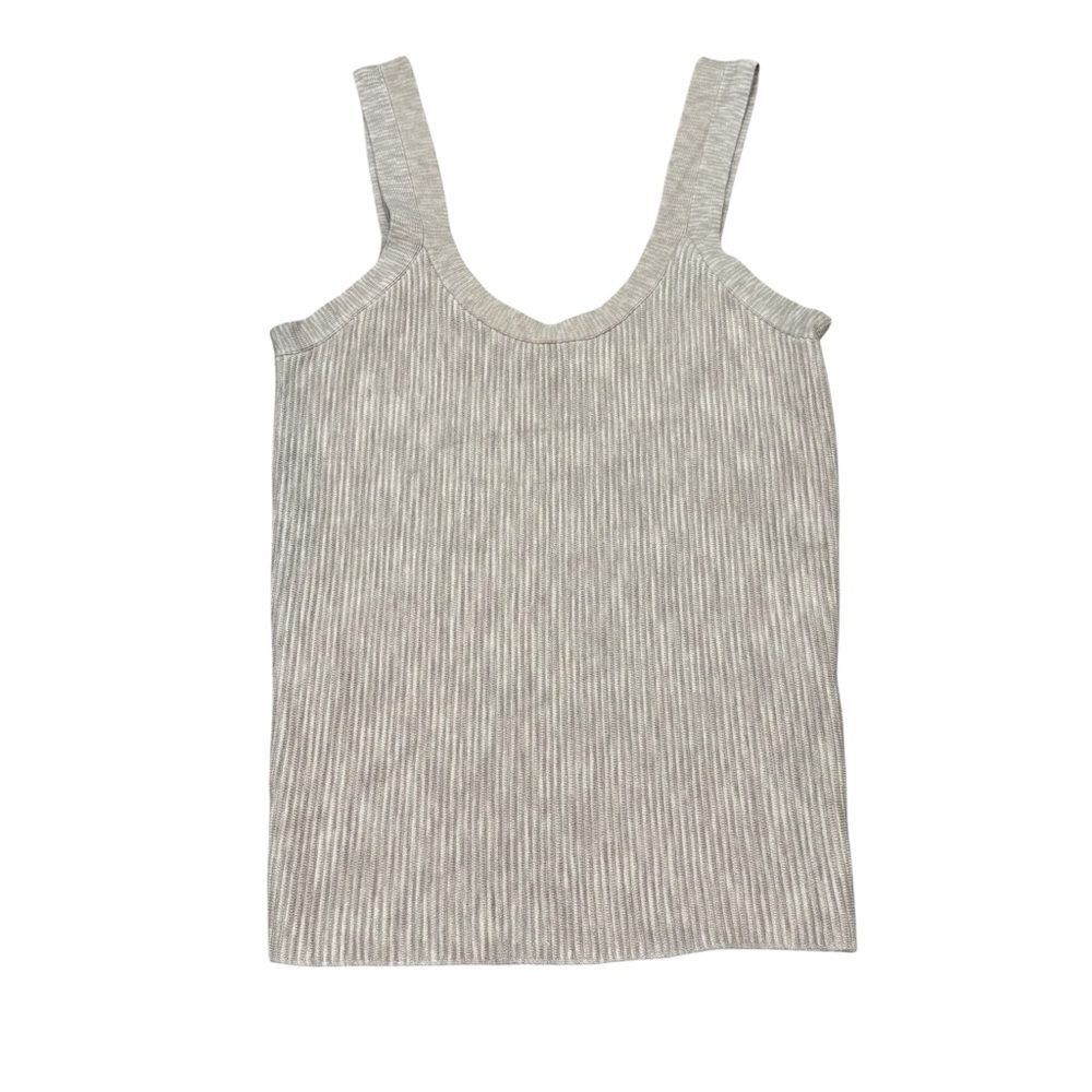 Abercrombie & Fitch Knit Ribbed Beige Gray Tank Size XS